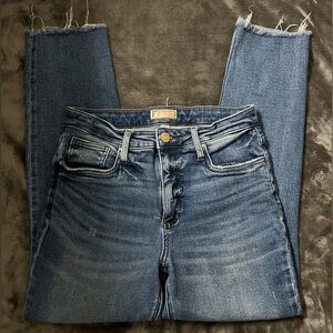 Kut from the Kloth Distressed Blue Mom Jeans
